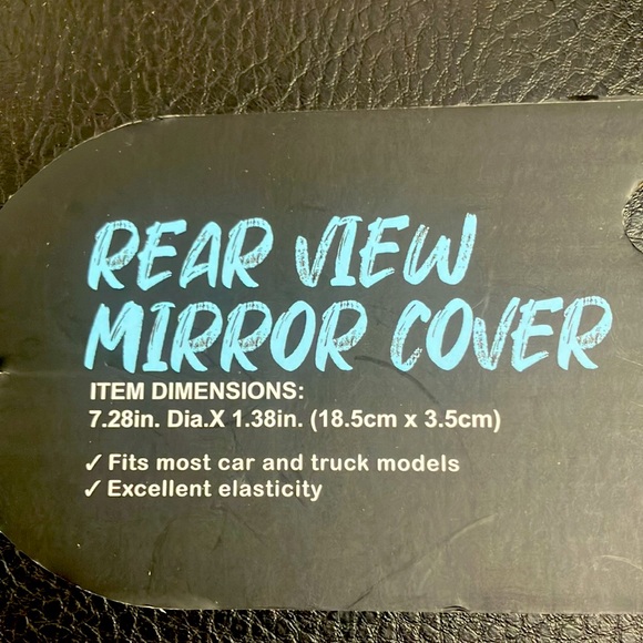 🚗🪞Pink Elastic Polyester Rear View Mirror Cover Fits Most Car & Truck Models - Picture 2 of 4